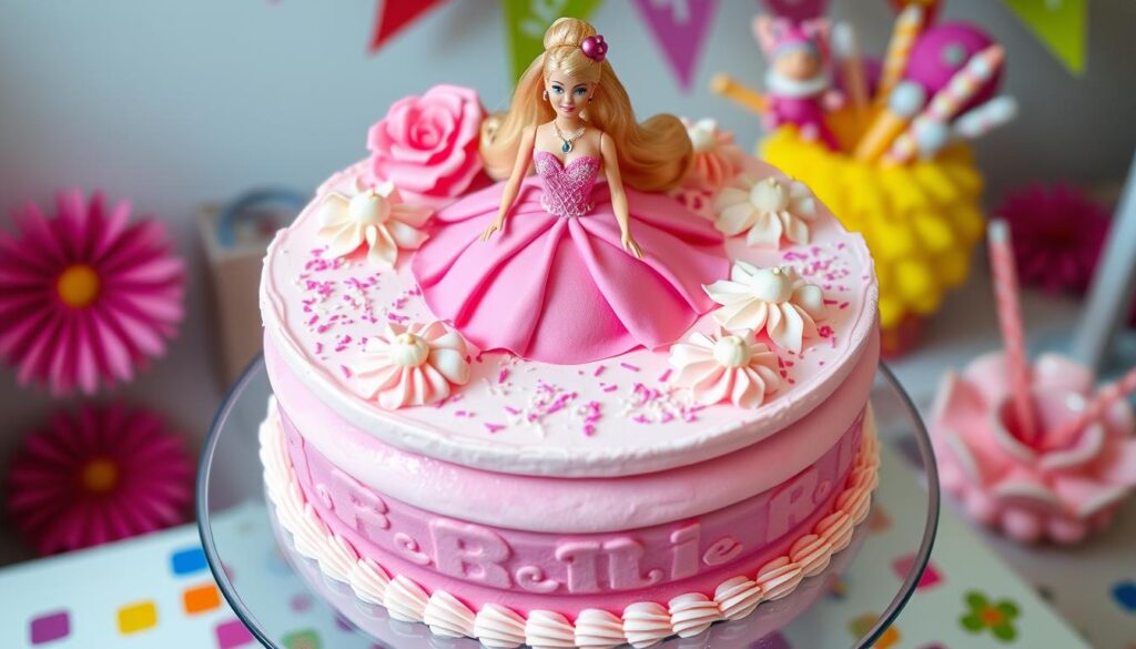 barbie cake decoration